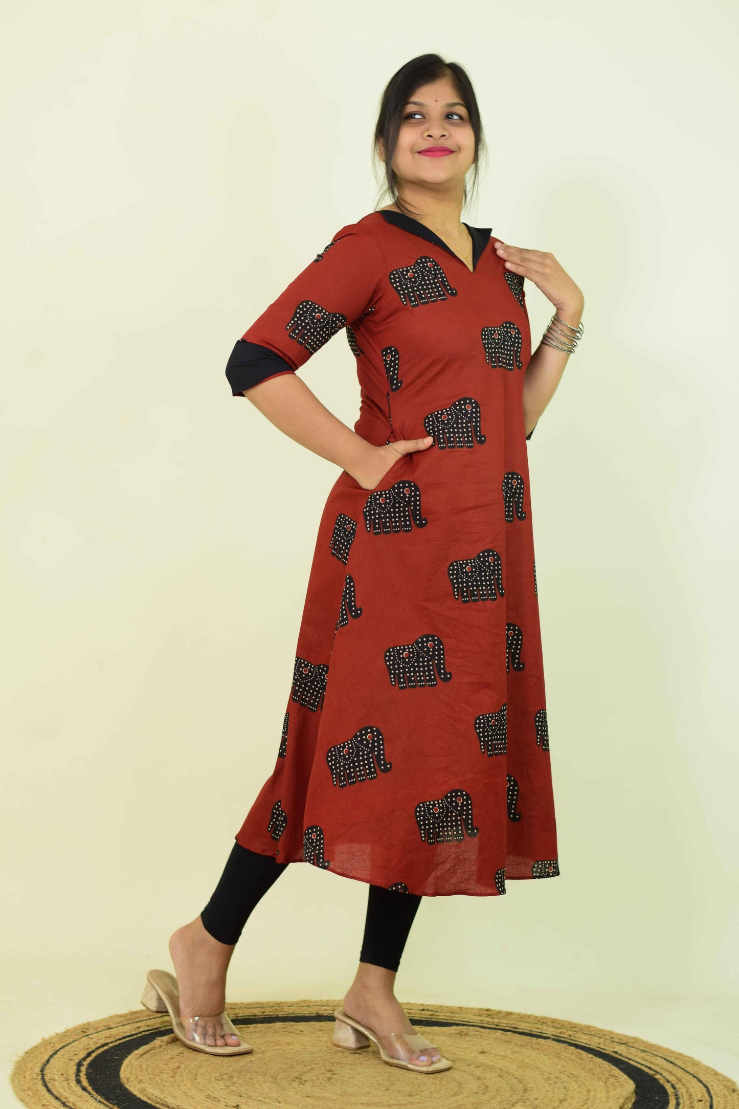 Rakta Hathi Heritage Kurthi