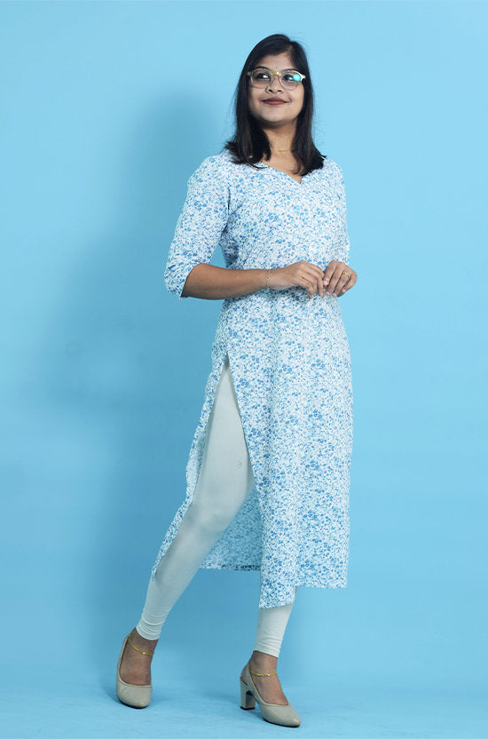 IYKA- Office Wear Designer Cotton Kurthi #010066
