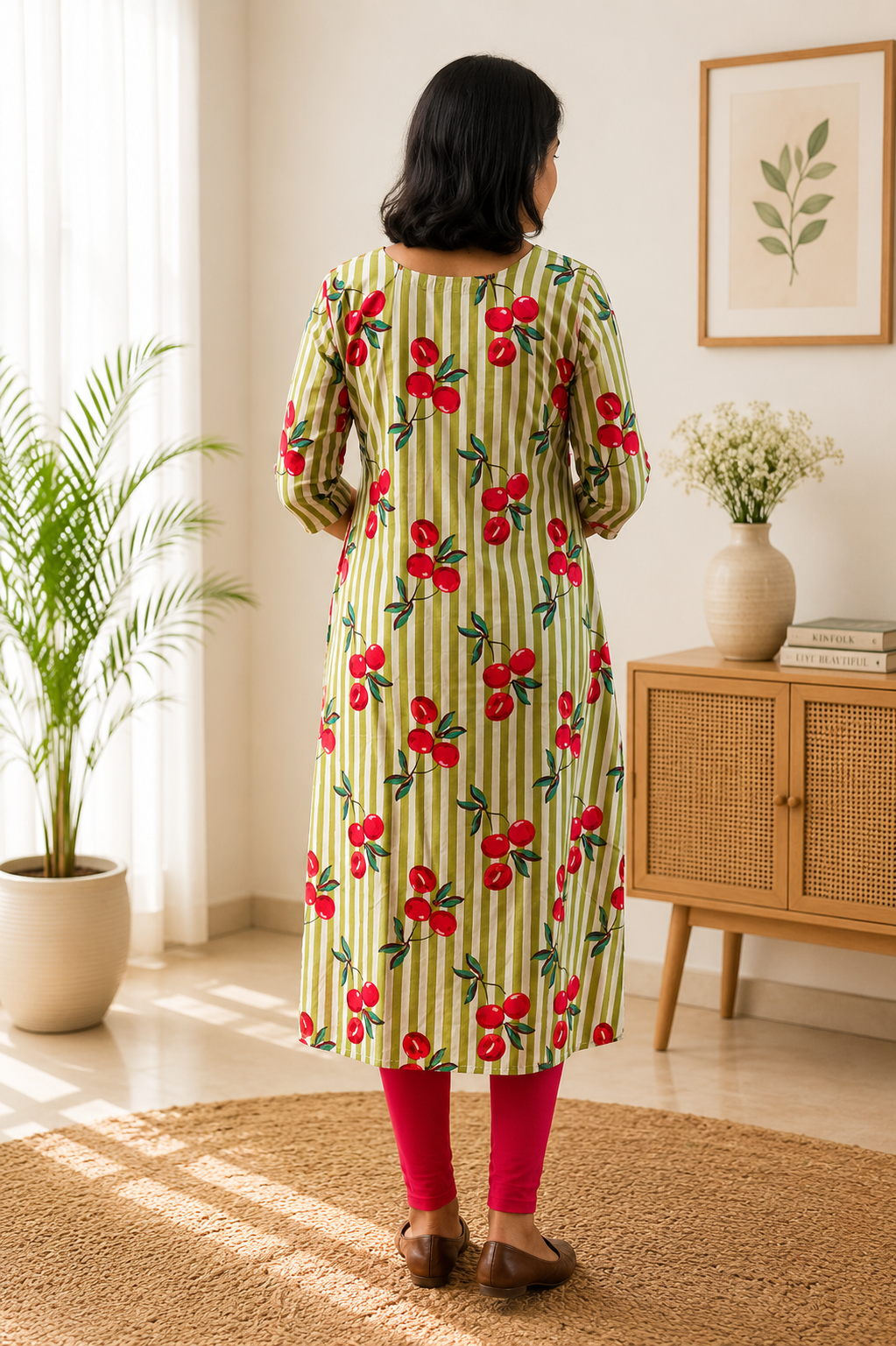 Blooming Cherry Kurthi