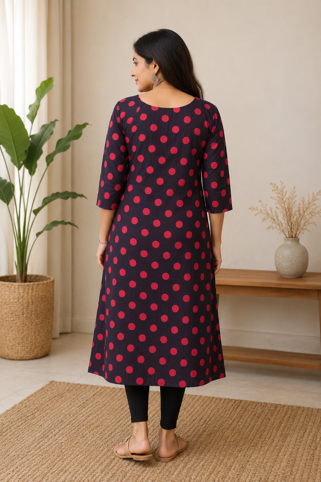 Ruby Dot Kurthi