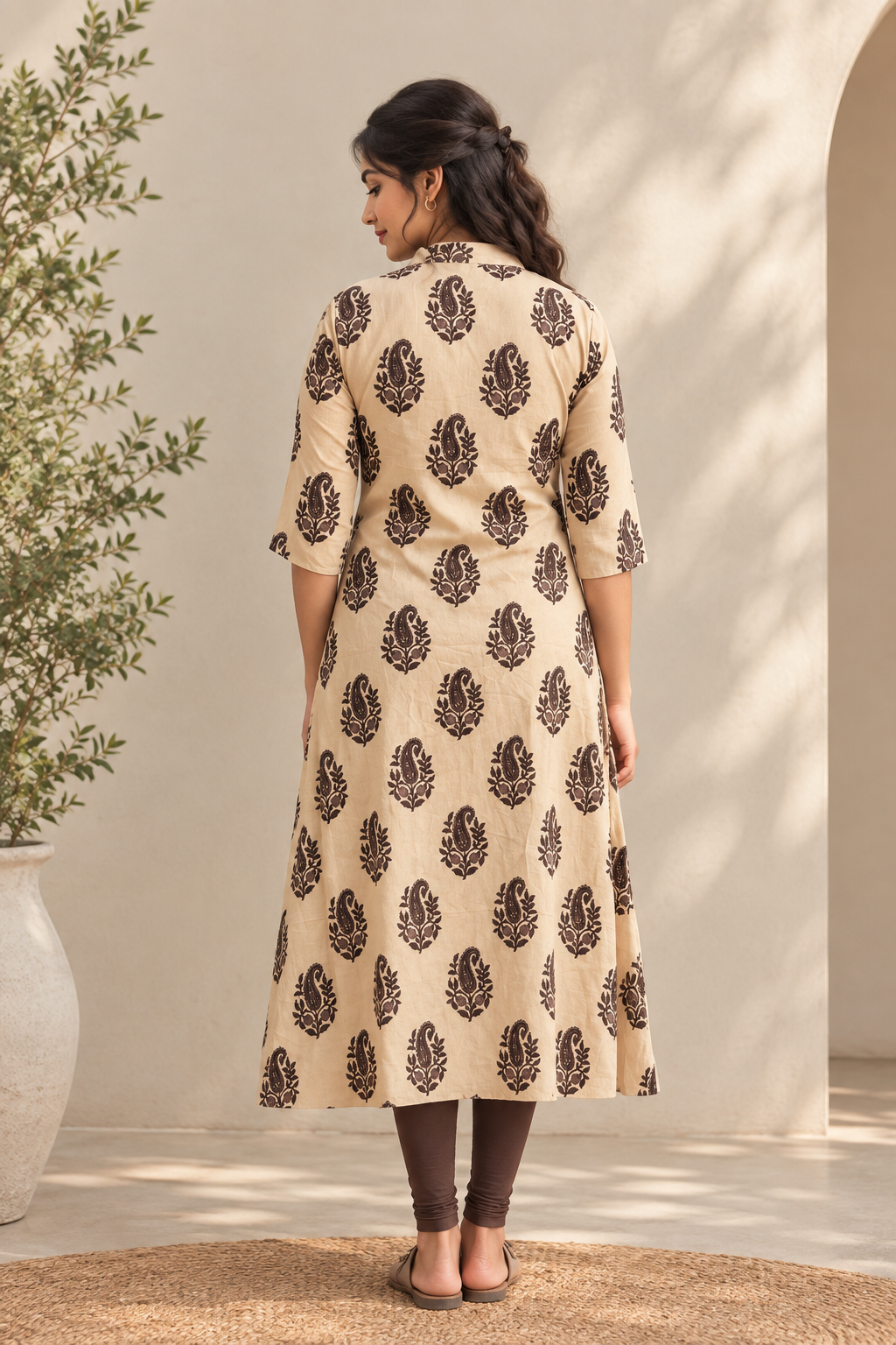 Mocha Bloom (Lining Attached)