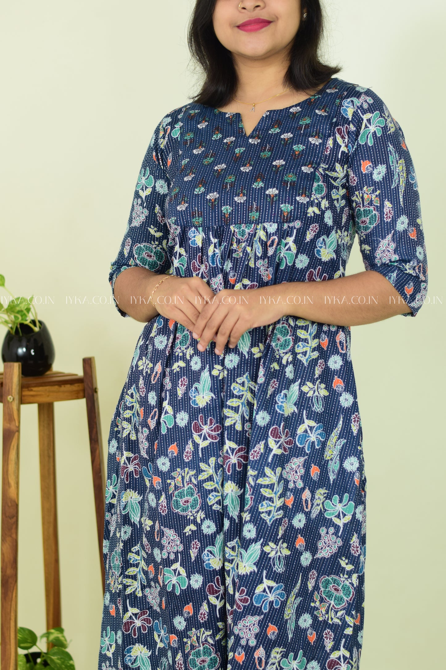 Midnight Sky Cotton Kurthi