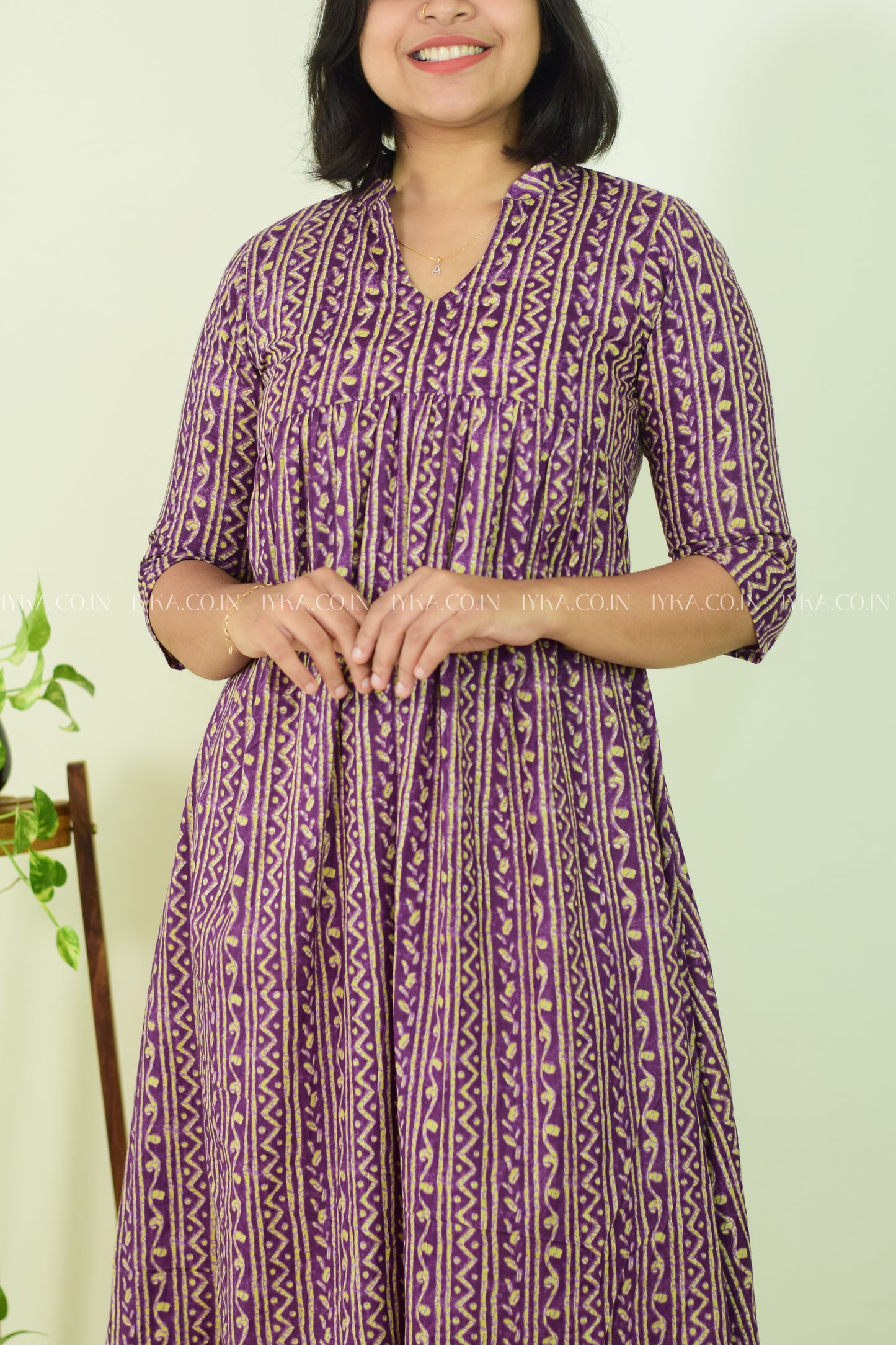 Purple Bloom A-Line