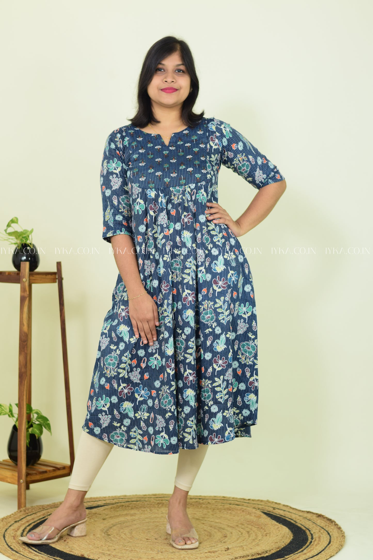 Midnight Sky Cotton Kurthi