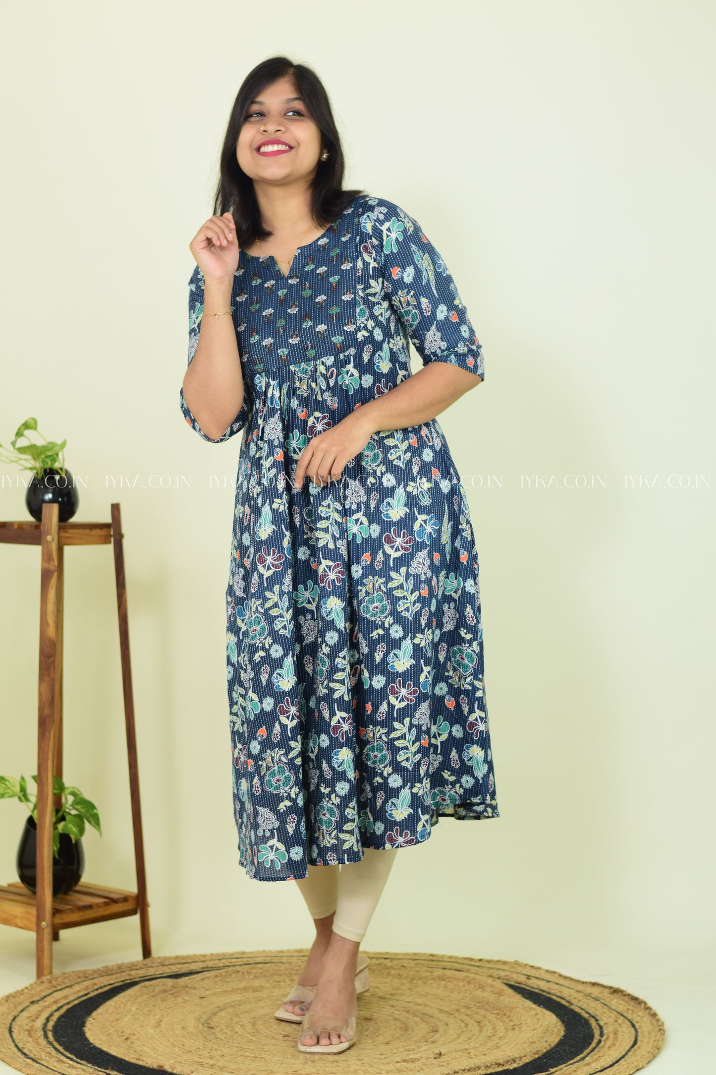 Midnight Sky Cotton Kurthi