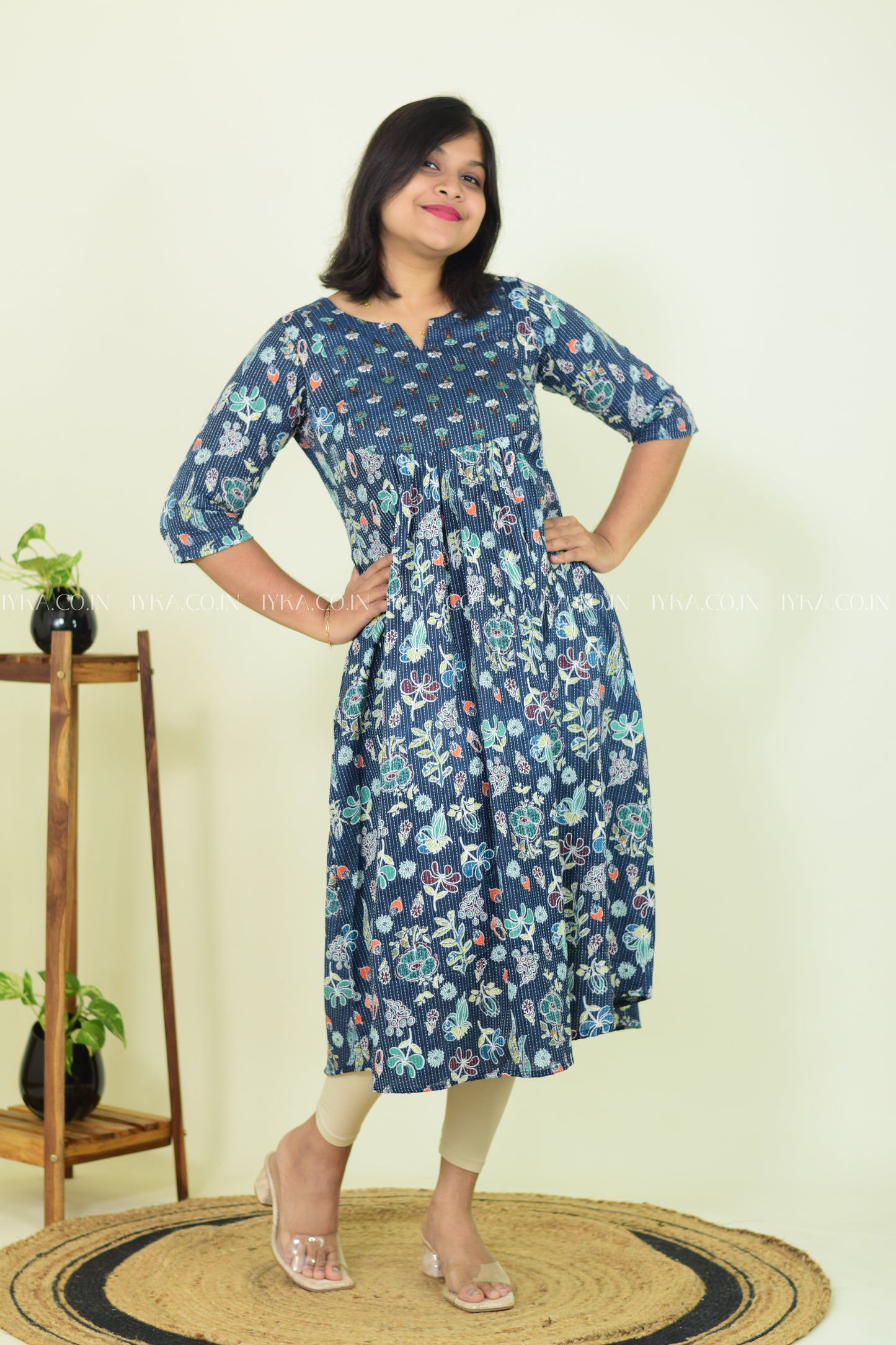 Midnight Sky Cotton Kurthi