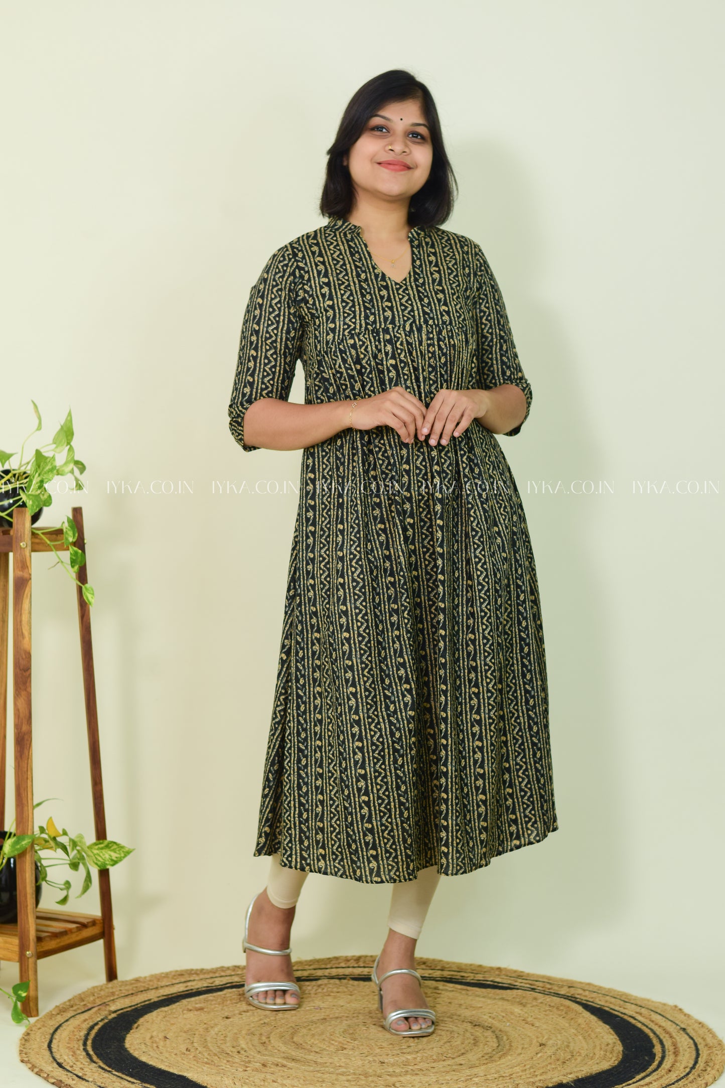 Dark Drape A-line Kurthi