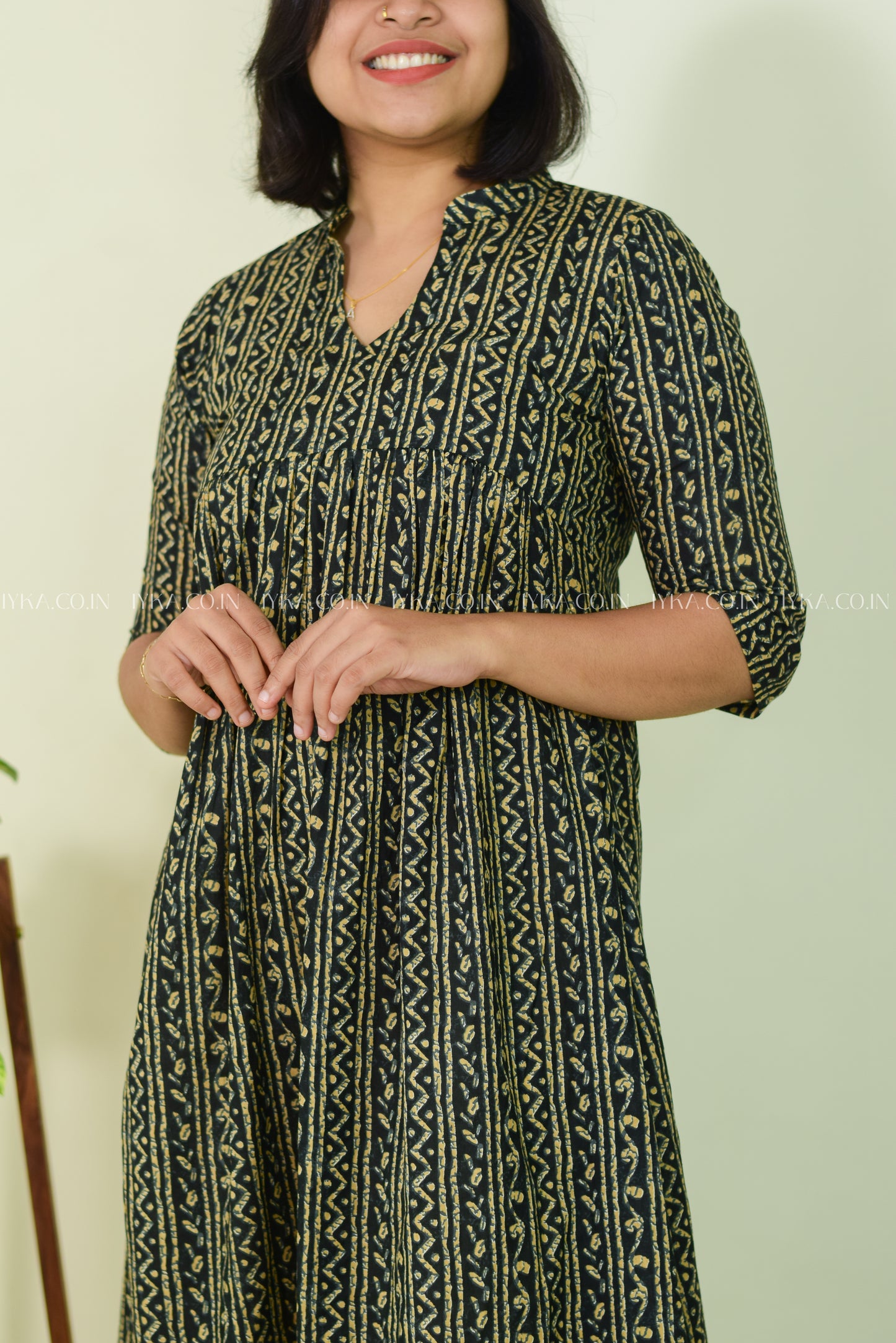 Dark Drape A-line Kurthi