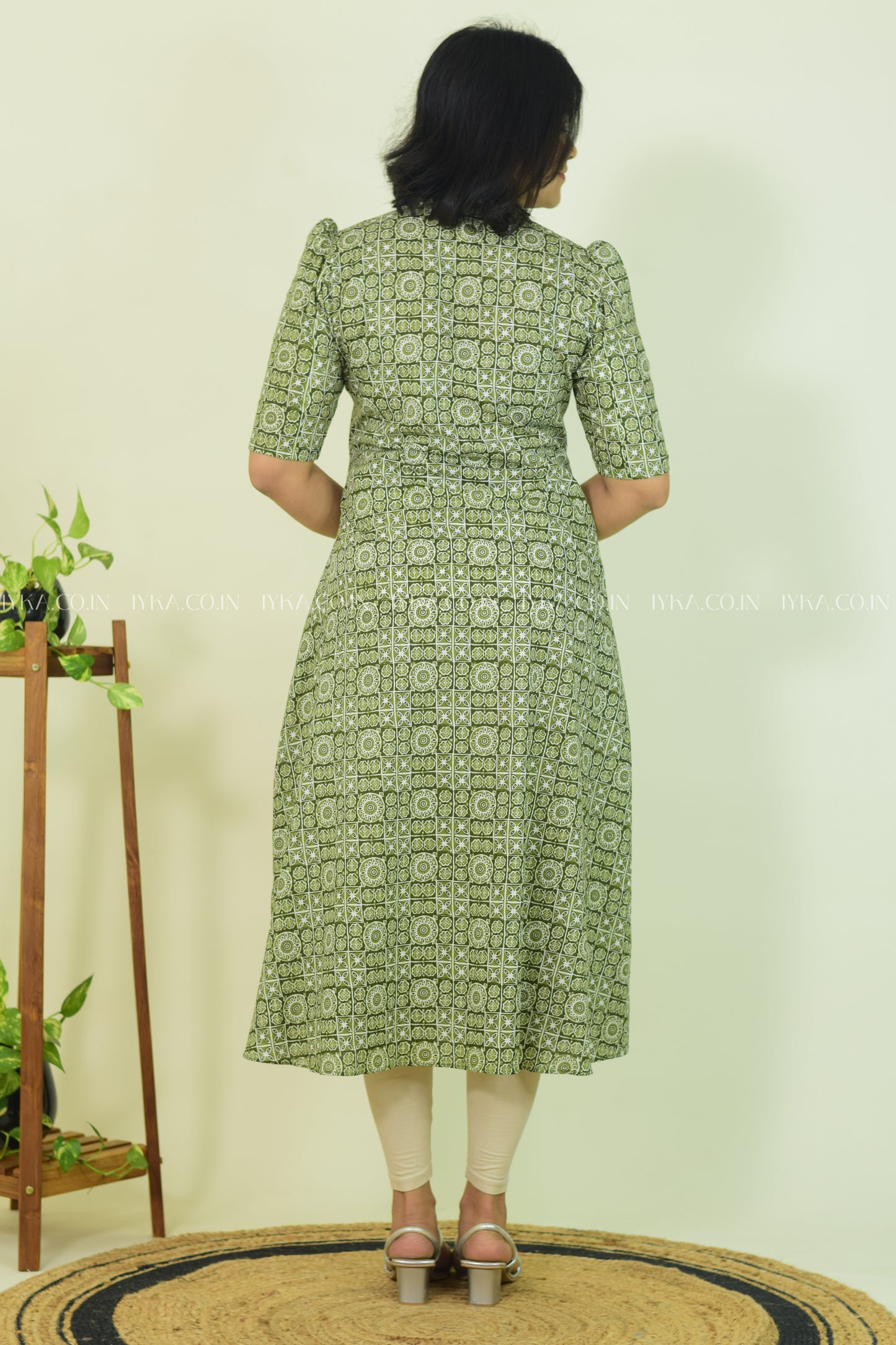 Olive Whisper Kurthi