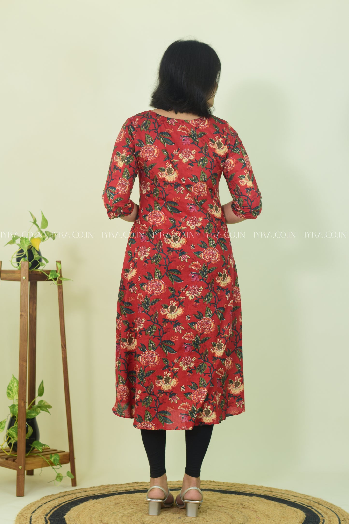 Rosé Garden A-Line Kurthi