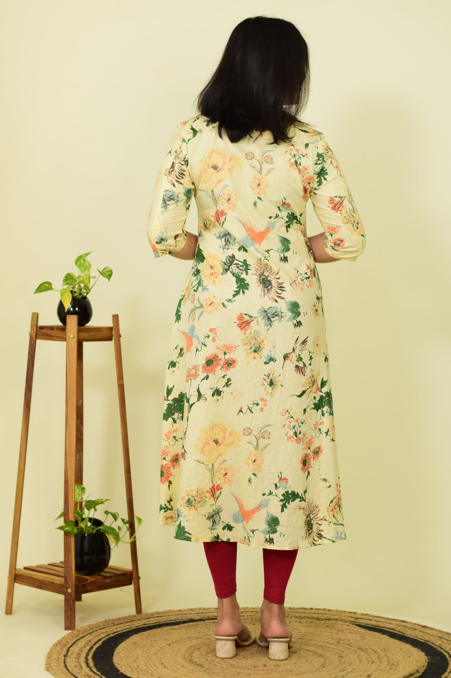 Vanilla Flora A-Line Kurthi