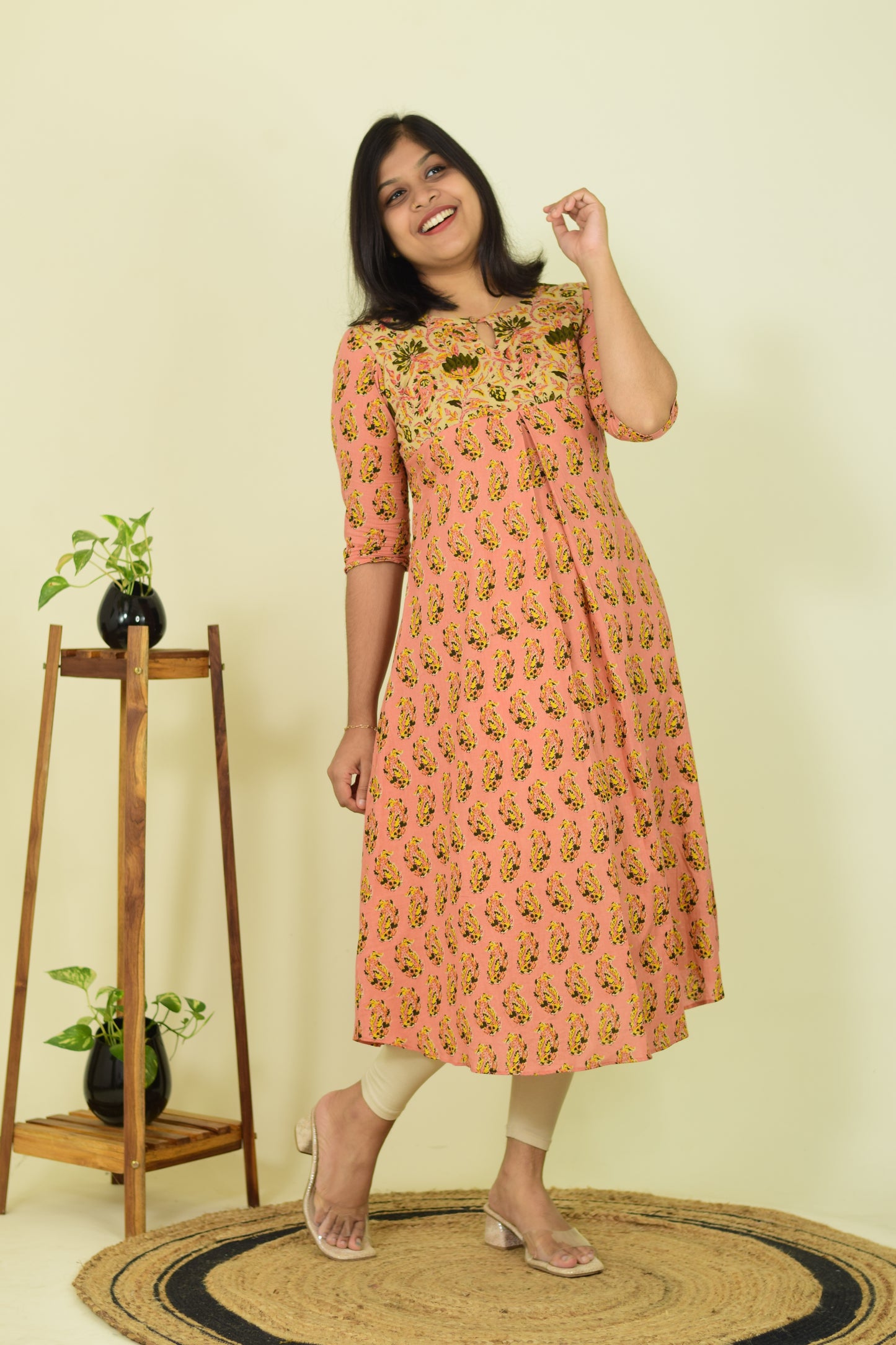 Tangerine Charm Kurthi