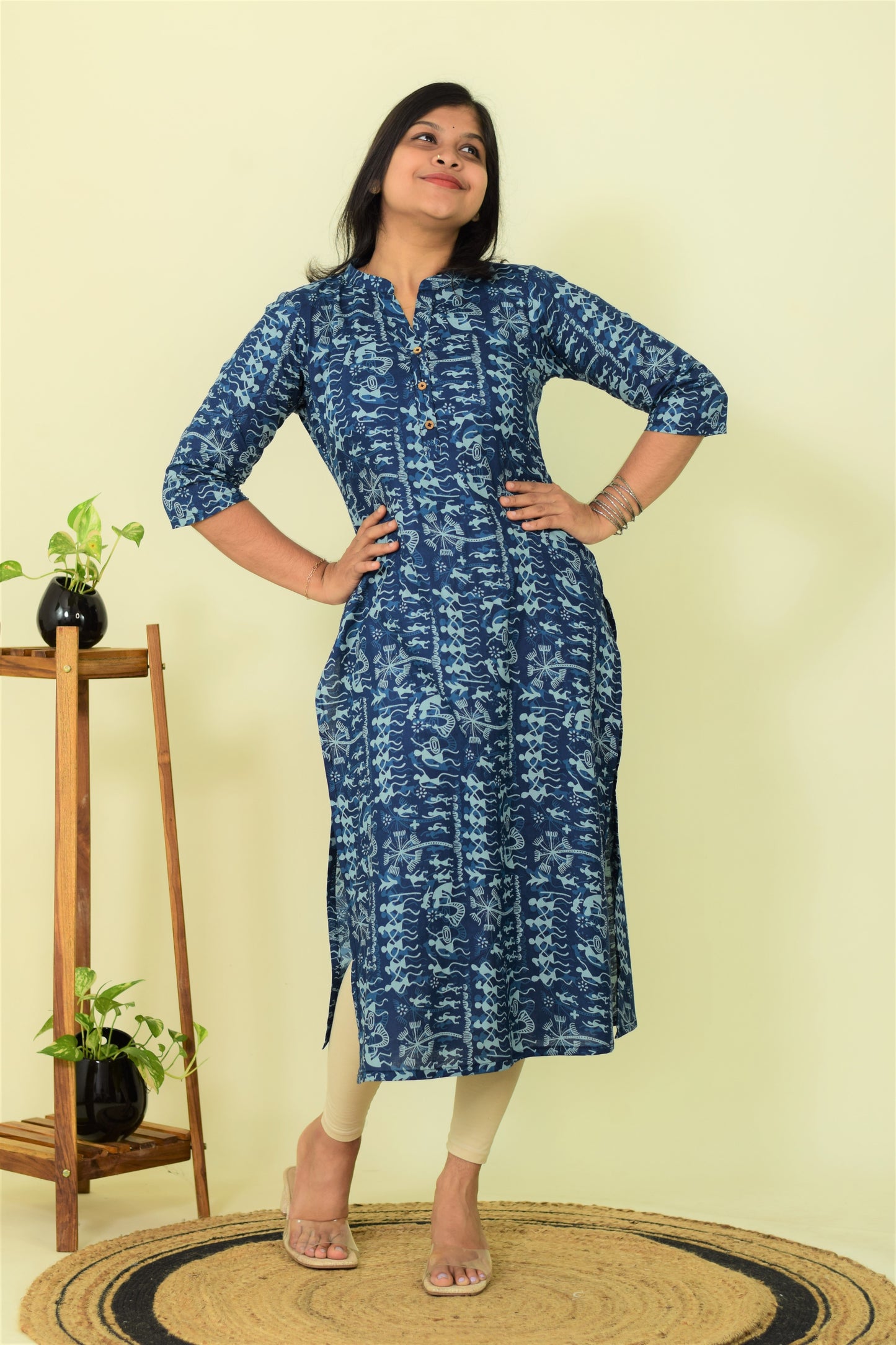 Blue Breeze Slit Kurthi