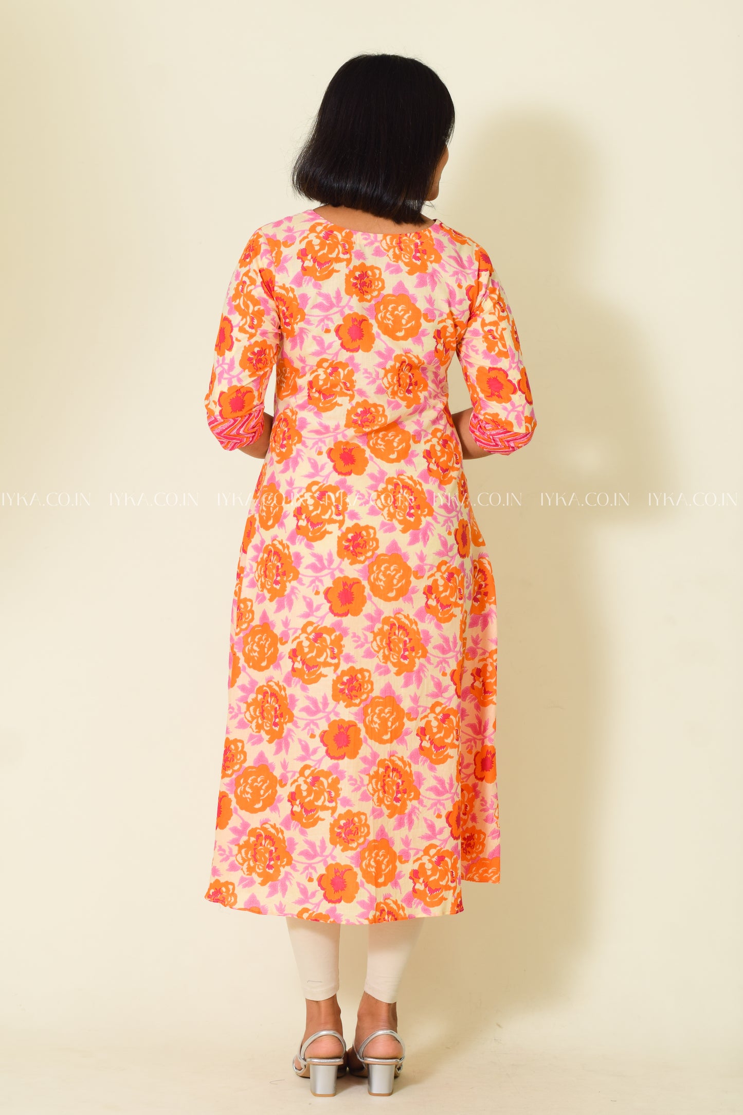 IYKA- MULTICOLOURED COTTON ALINE KURTHI #00165KUR