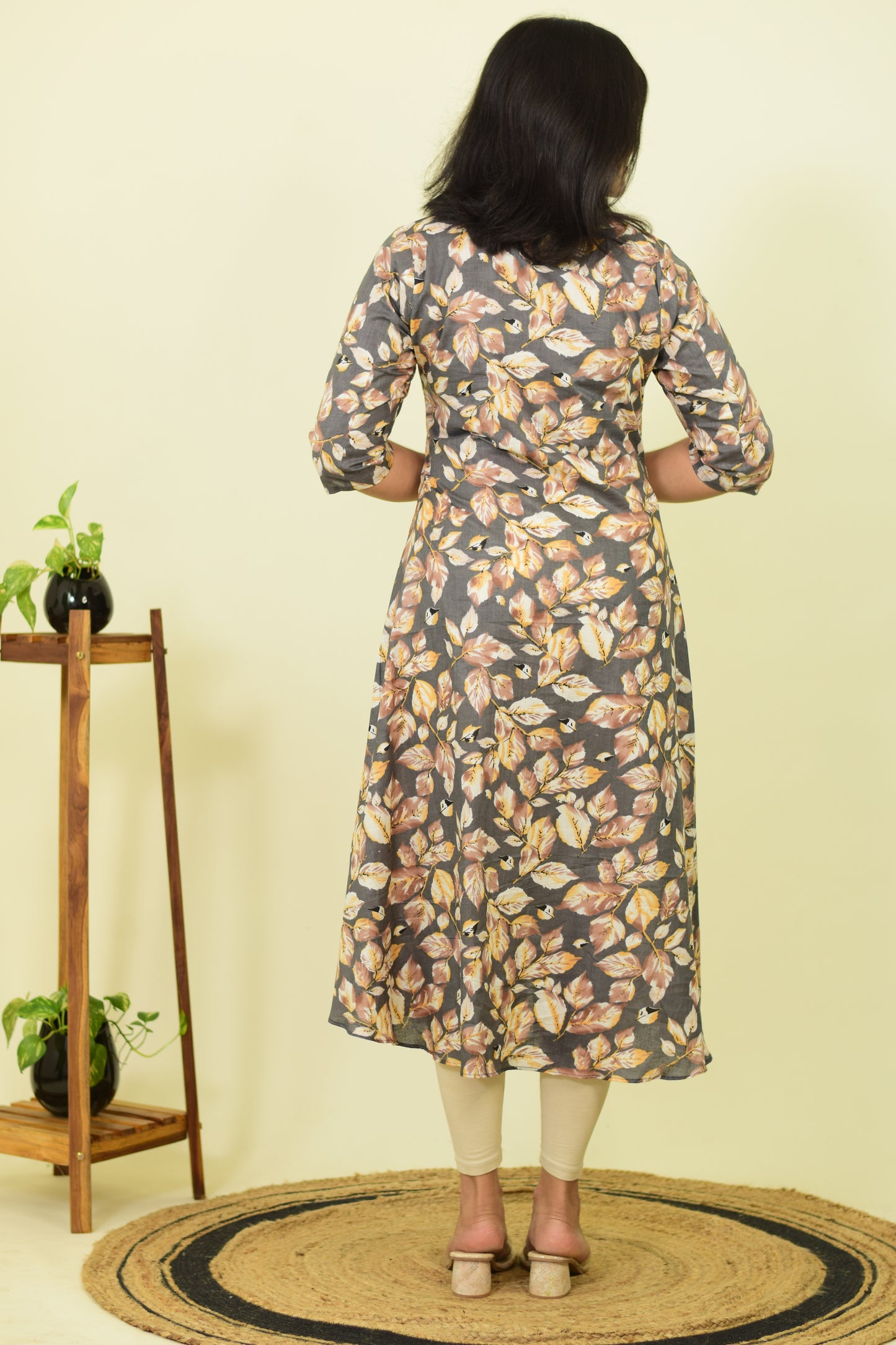 Misty Flora Cotton Kurthi