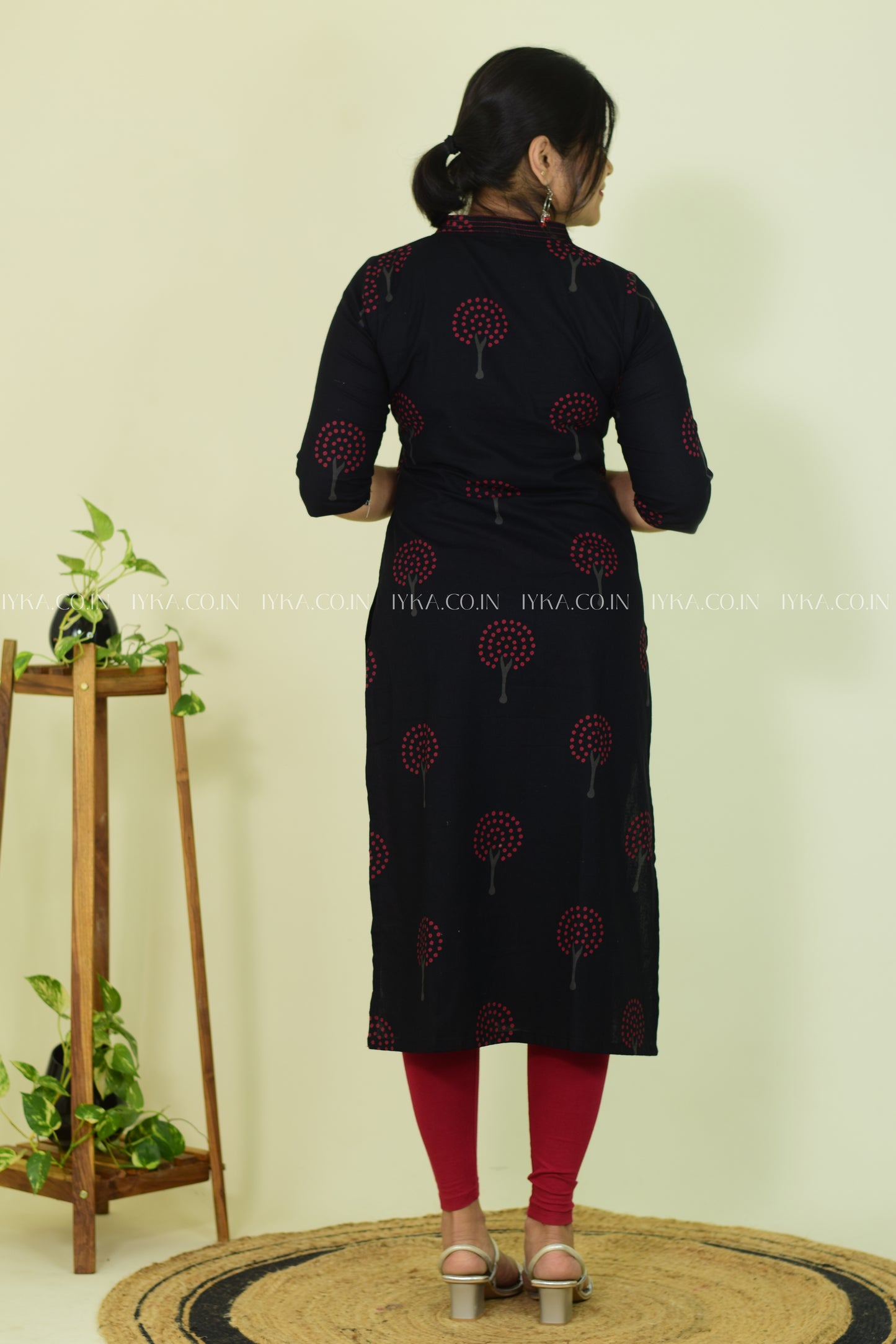 Black Ruby Slit Kurthi
