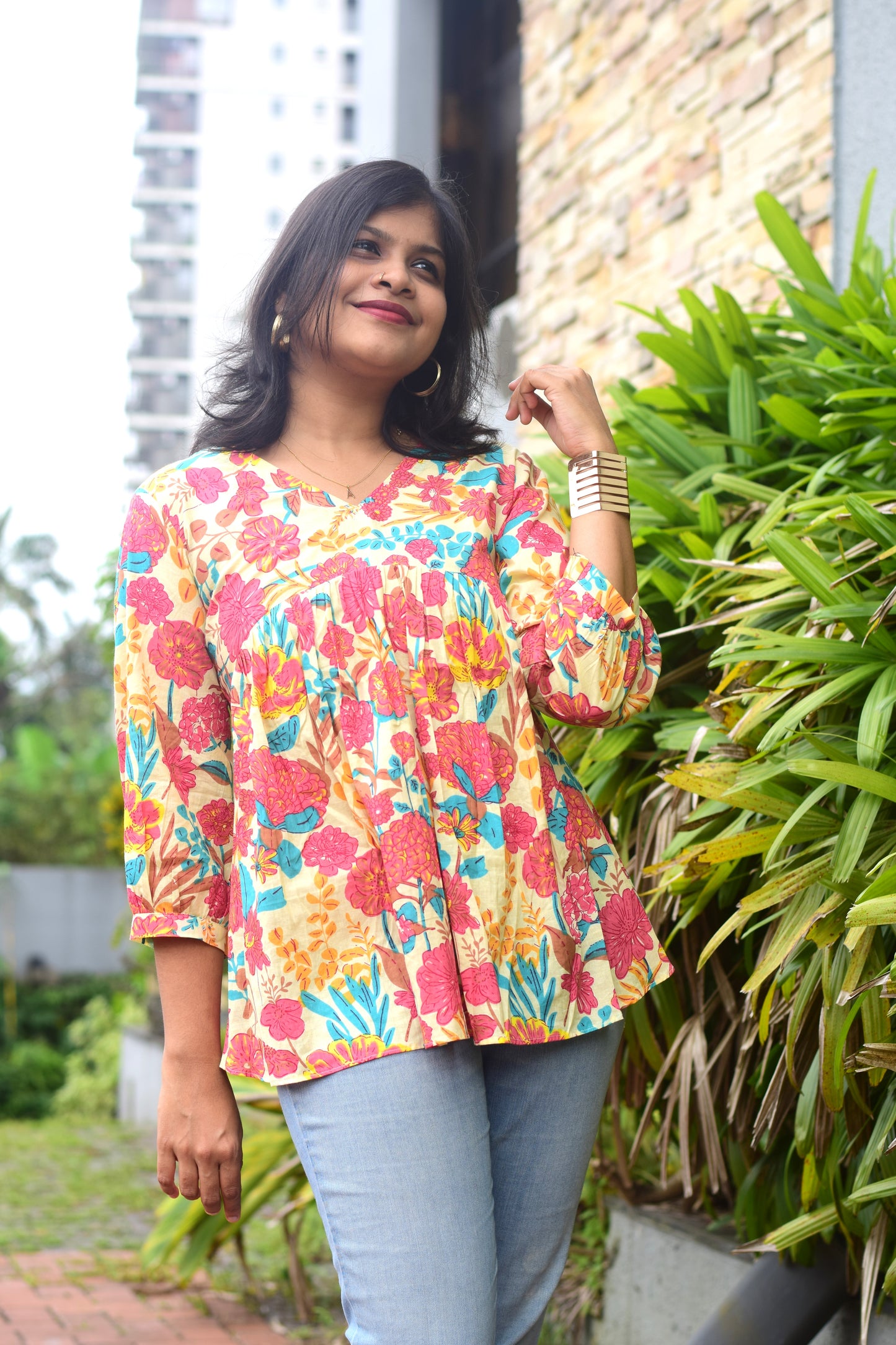 Blooming Bliss Short Kurthi