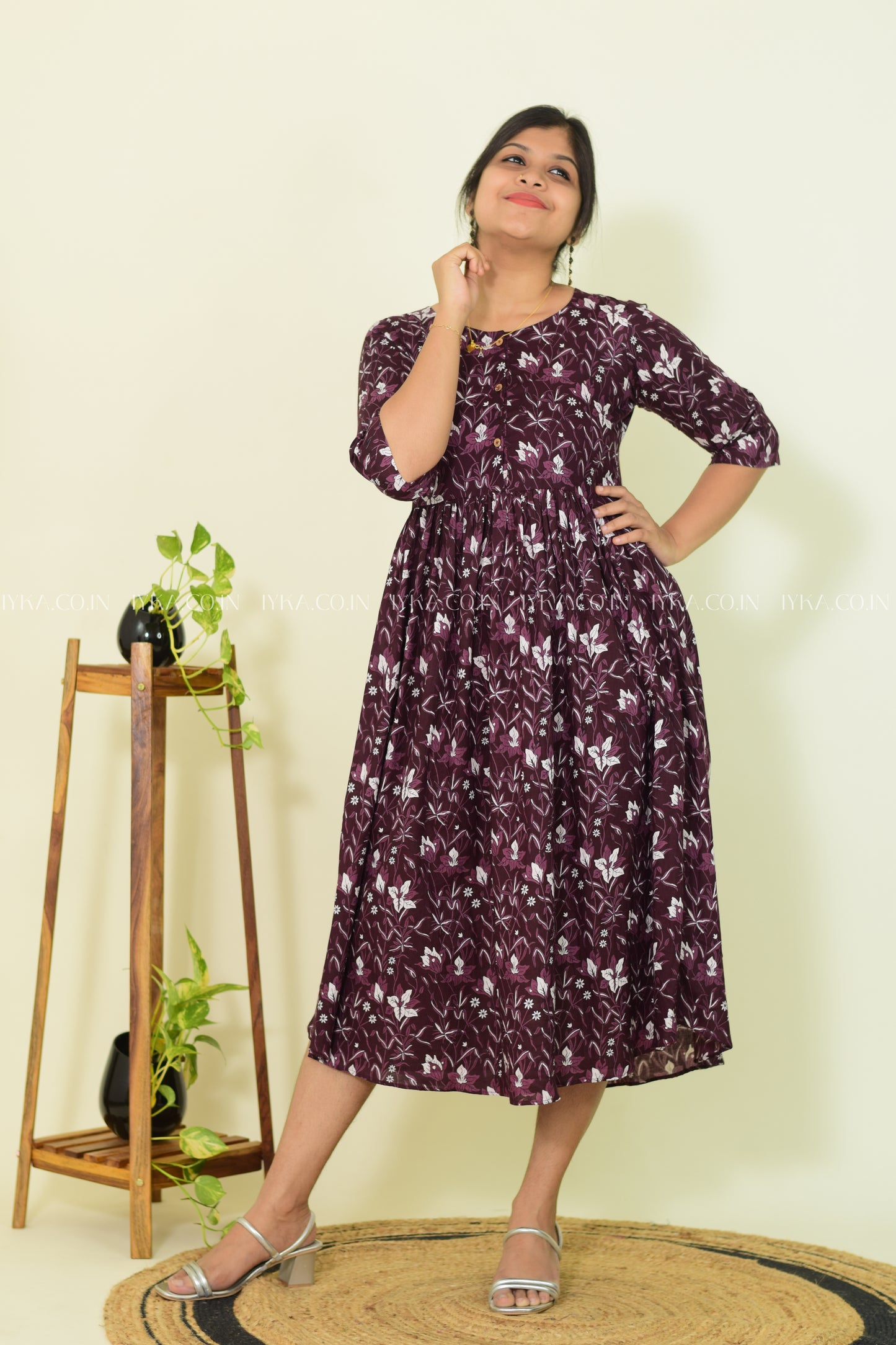 Violet Bloom – Floral Dress