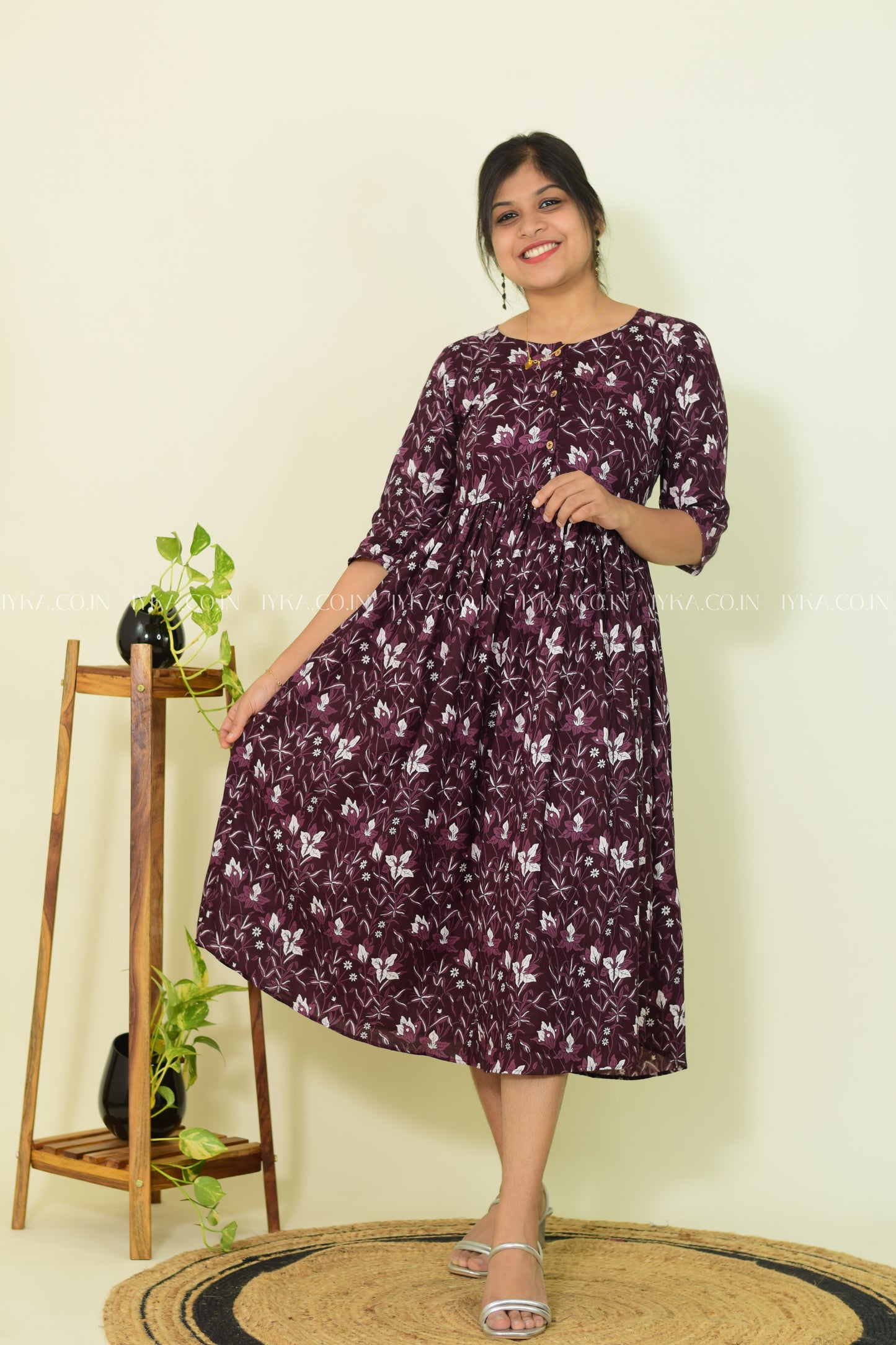 Violet Bloom – Floral Dress