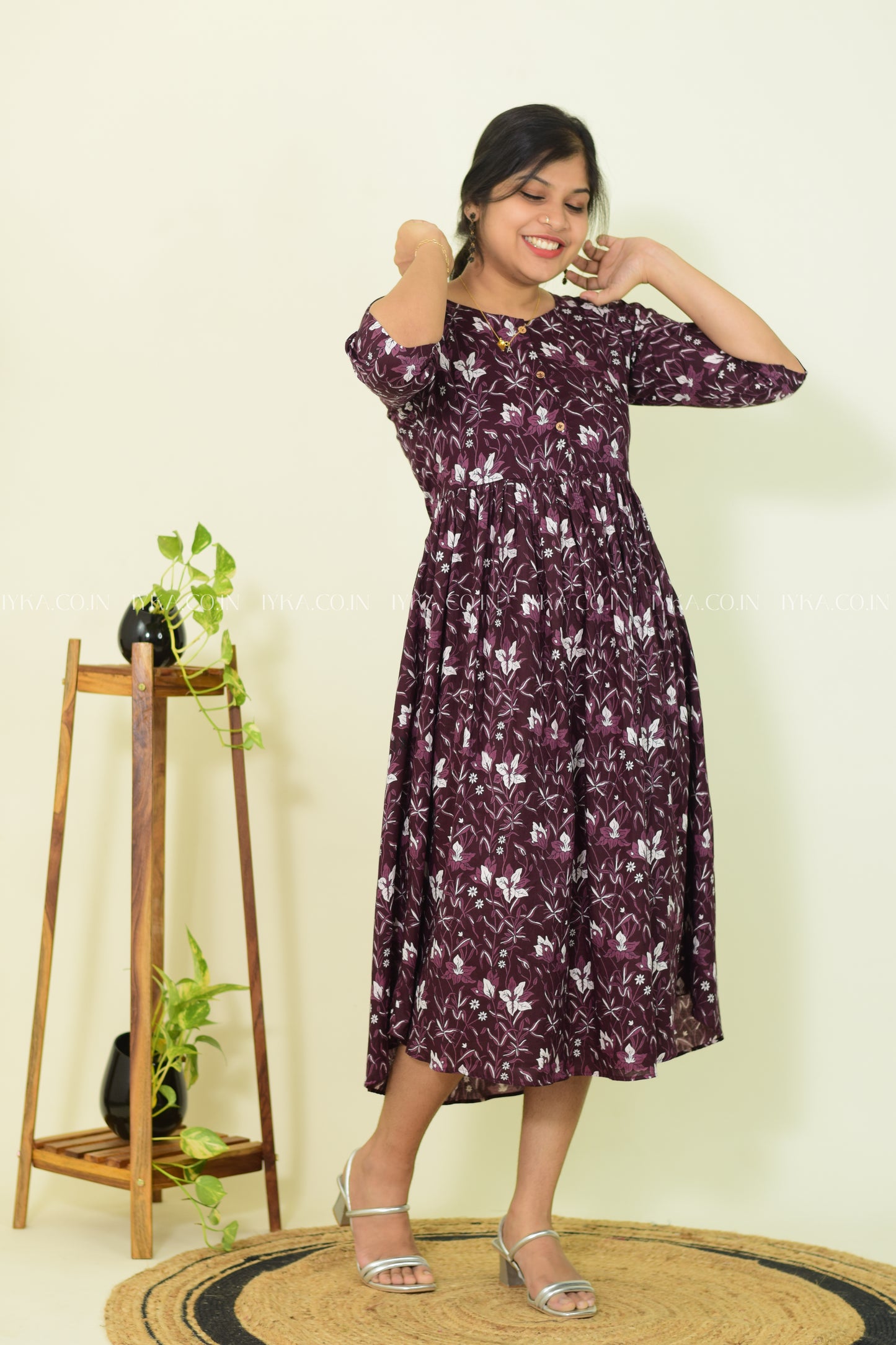 Violet Bloom – Floral Dress