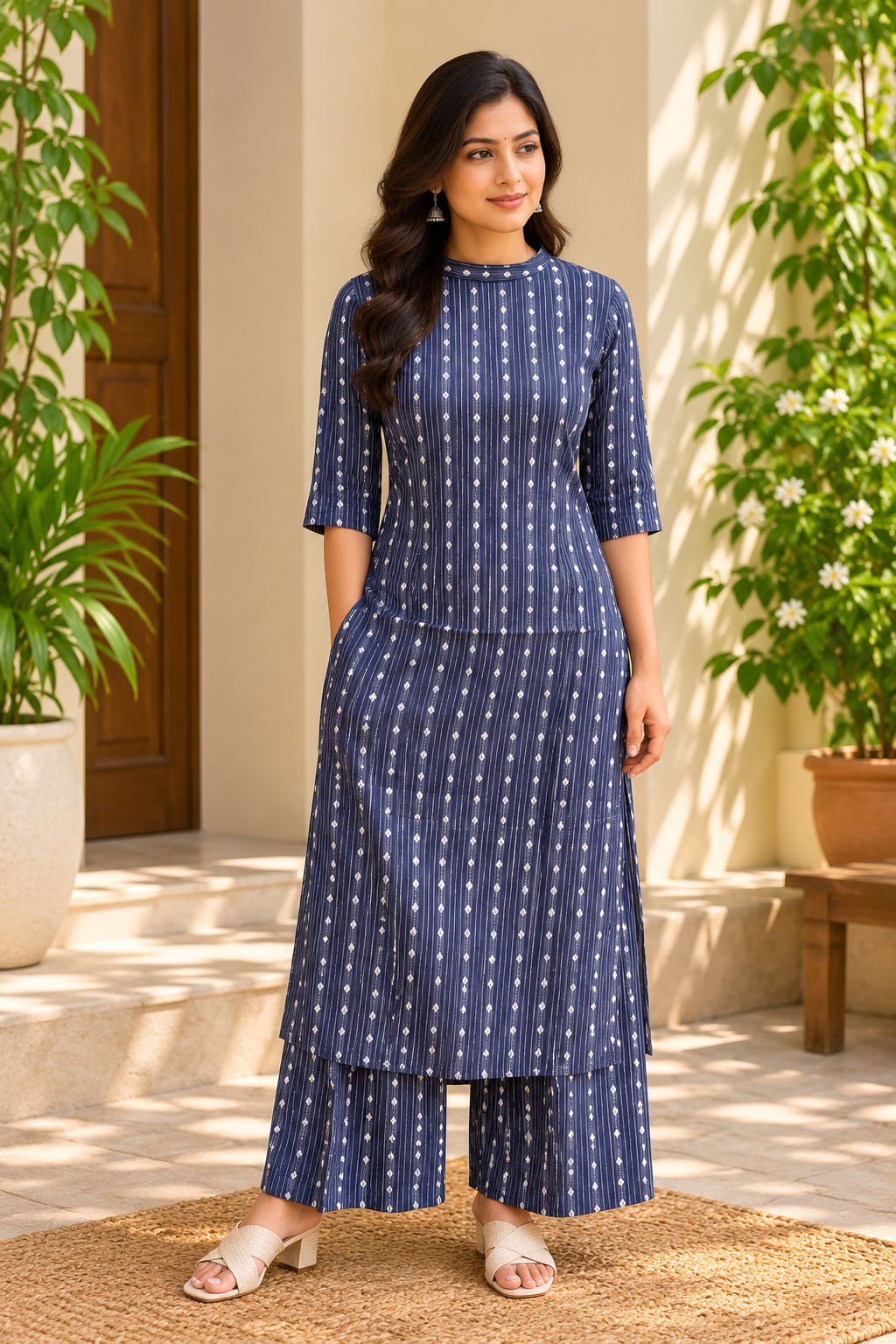 Indigo Charm Co-ord Set