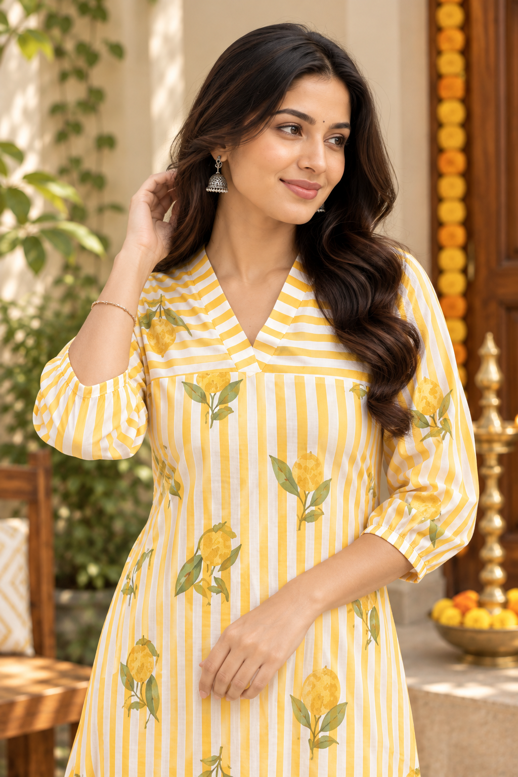 Citrus Bloom Kurta
