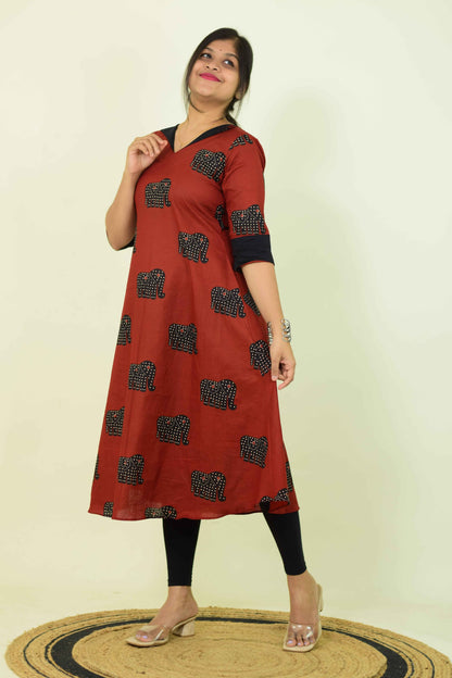 Rakta Hathi Heritage Kurthi
