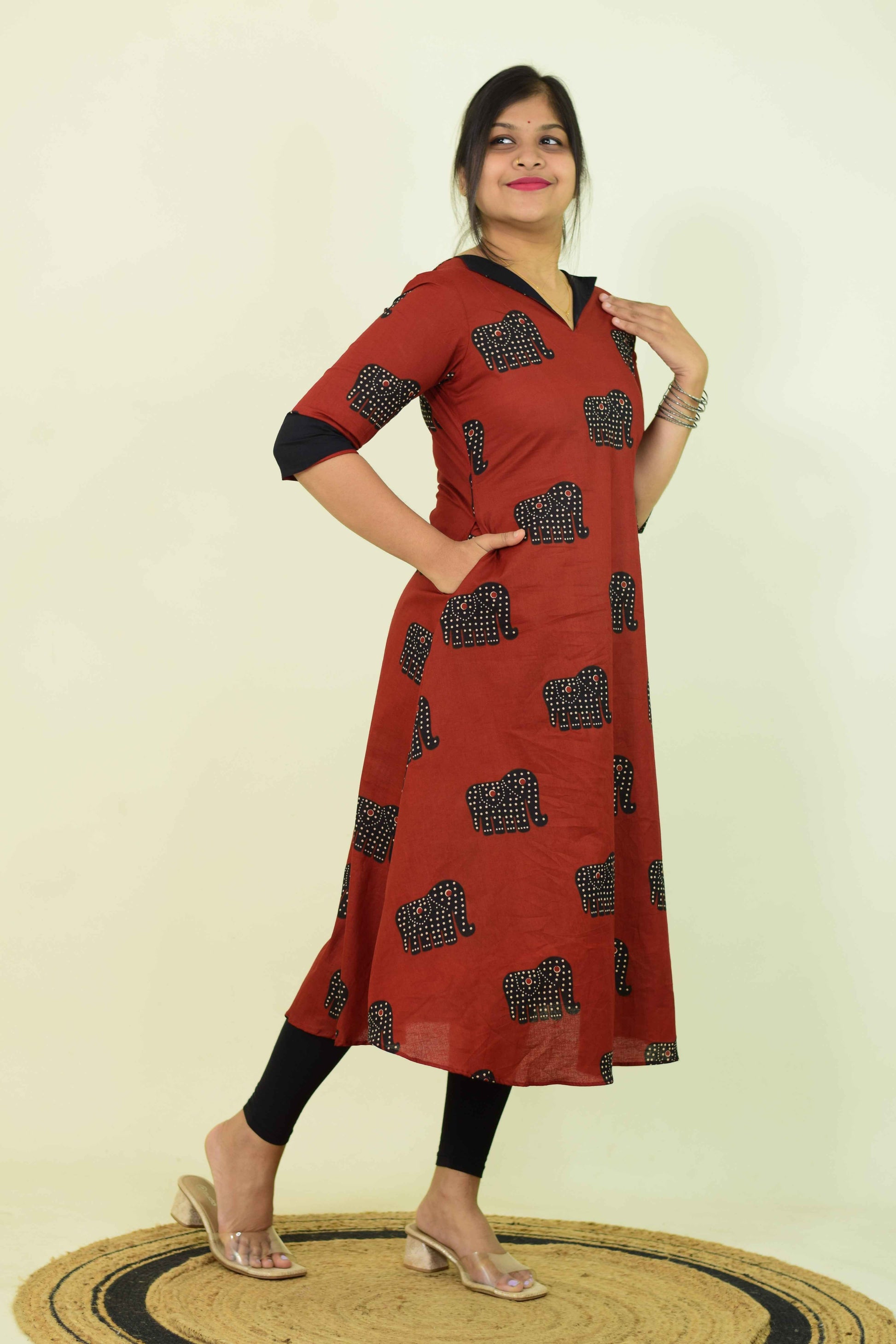 Rakta Hathi Heritage Kurthi