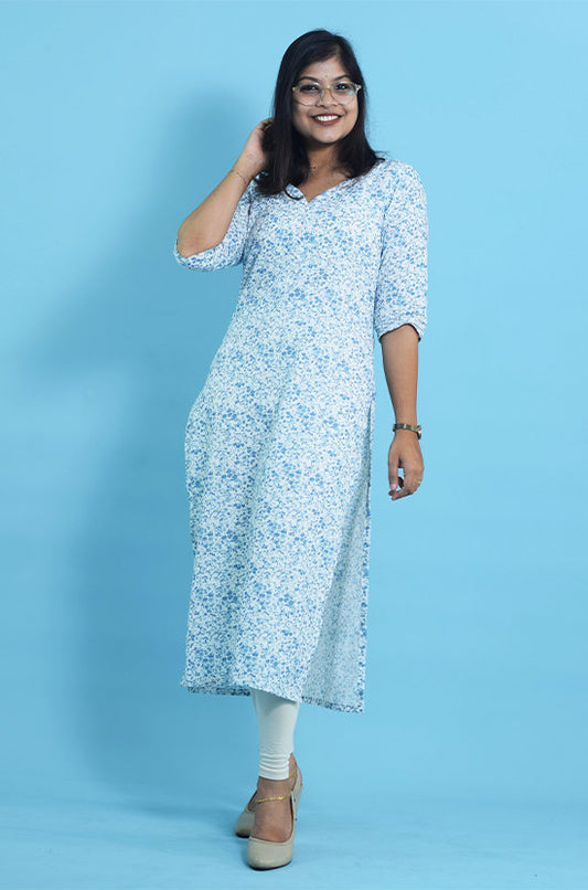 IYKA- Office Wear Designer Cotton Kurthi #010066