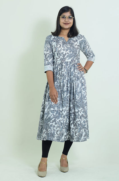 IYKA - Designer A Line Cotton Kurthi #00002KUR