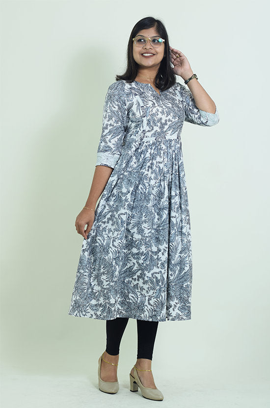 IYKA - Designer A Line Cotton Kurthi #00002KUR