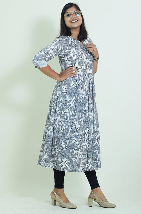 IYKA - Designer A Line Cotton Kurthi #00002KUR