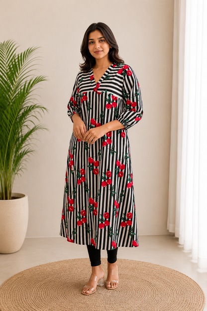 Cherry Stripe Charm