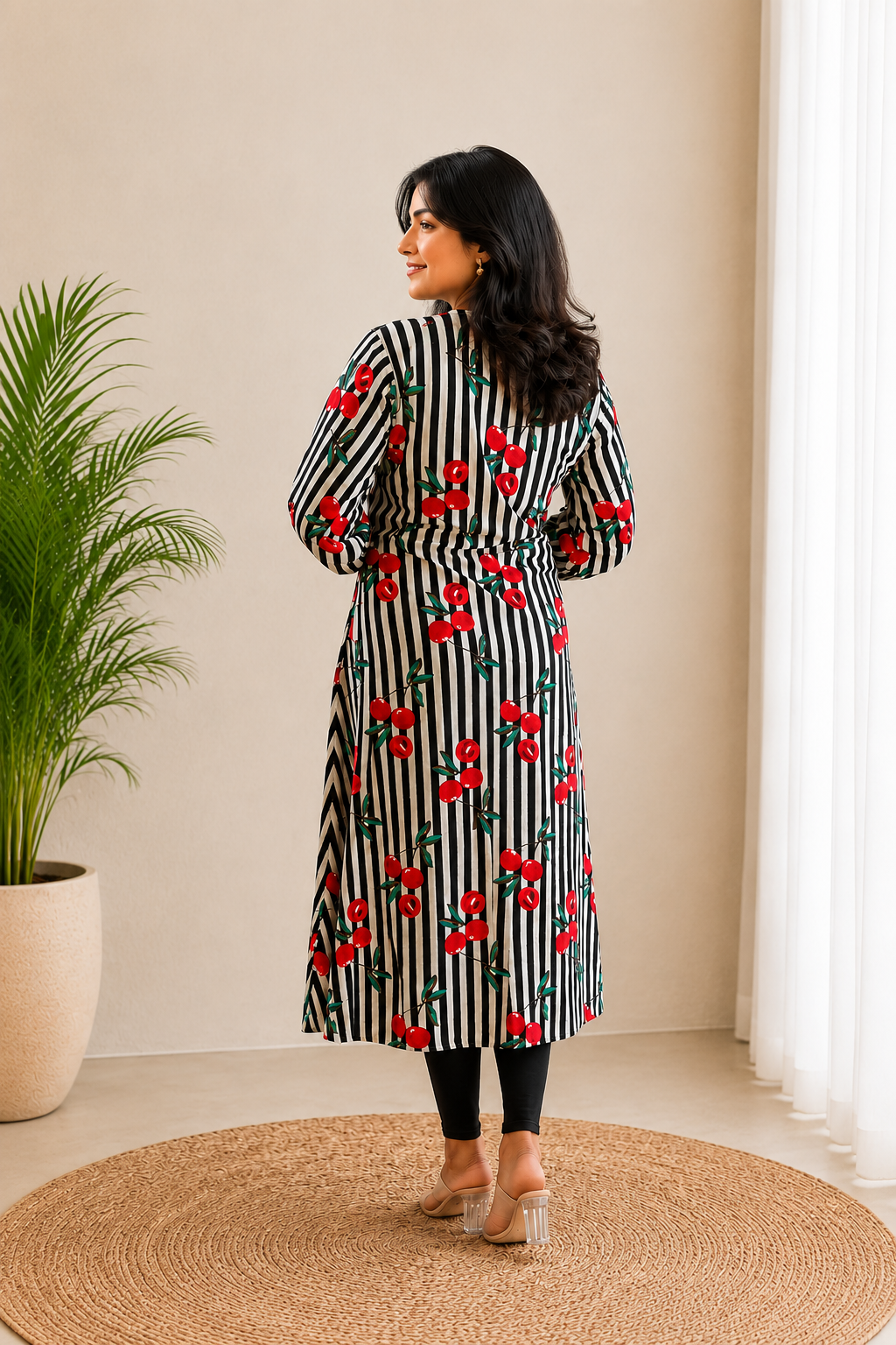 Cherry Stripe Charm