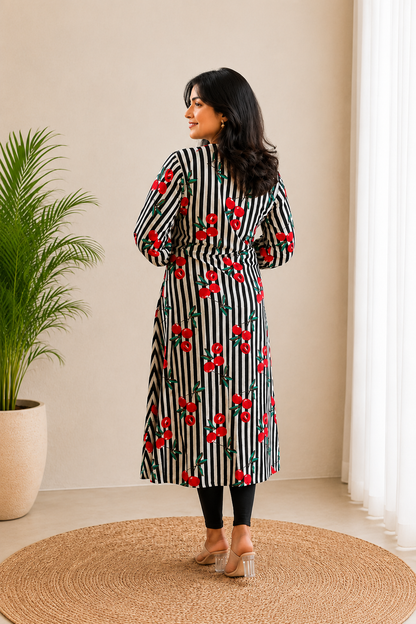 Cherry Stripe Charm