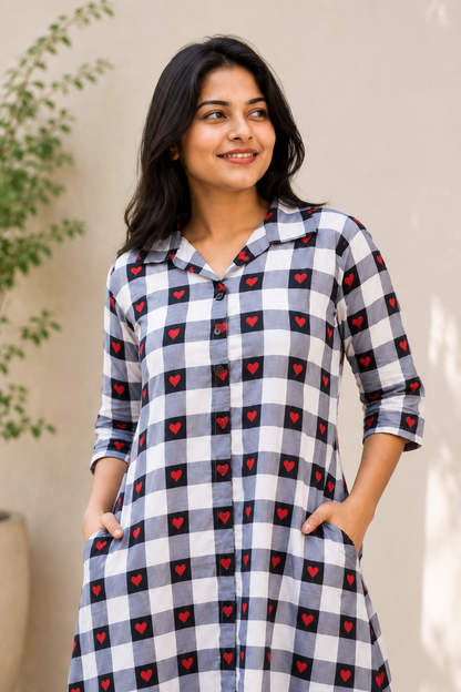 Heart Check Kurthi