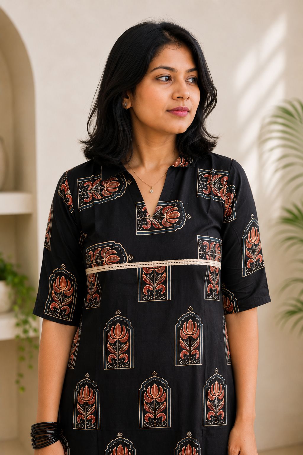 Aarika Black Kurta
