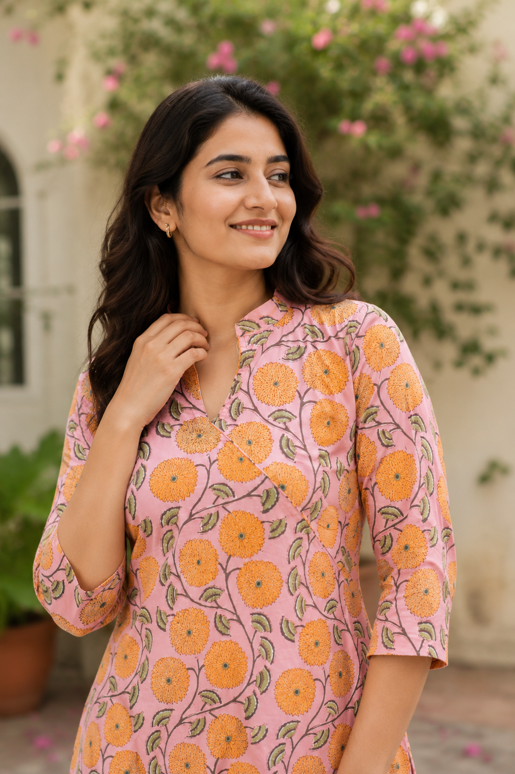 Marigold Bloom Kurthi