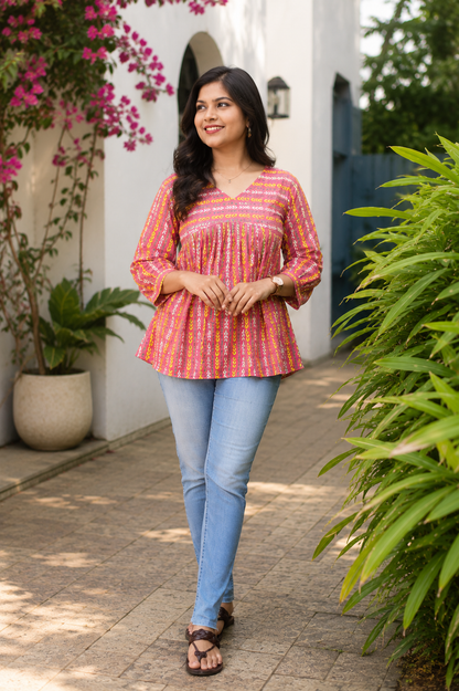 Candy Bloom Short kurthi