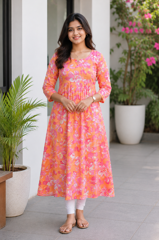Peach Garden Kurthi