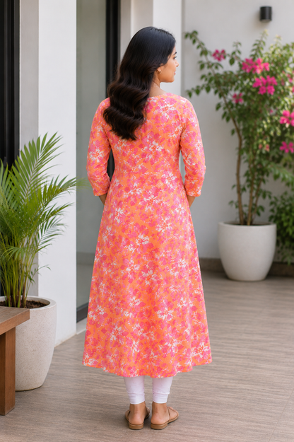 Peach Garden Kurthi