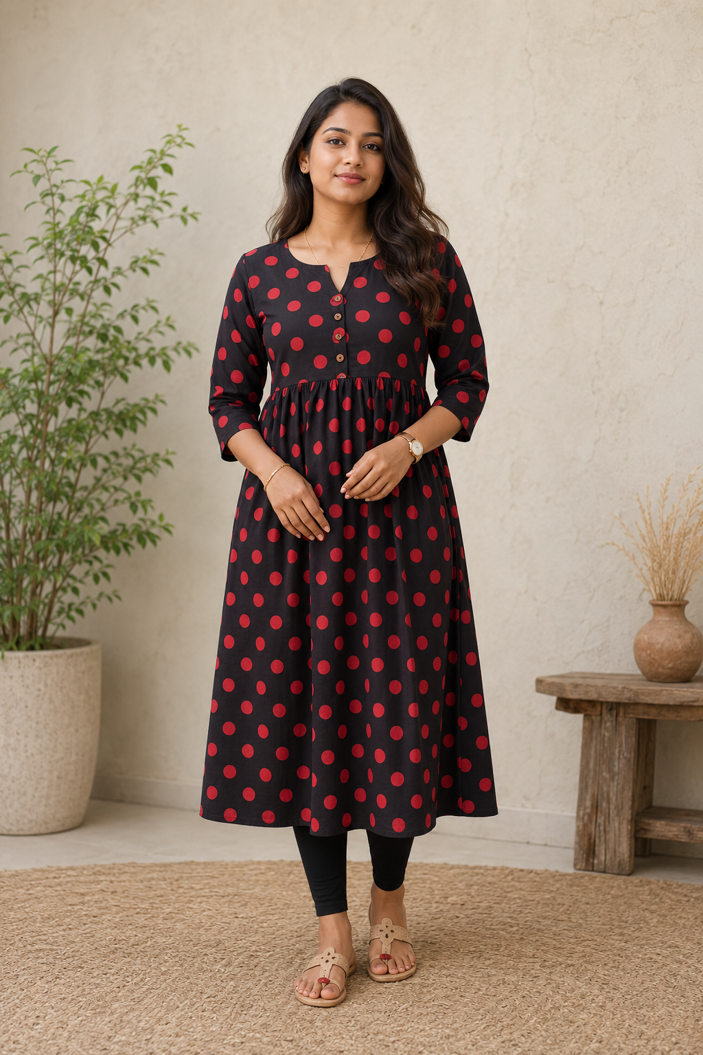 Ruby Dot Kurthi