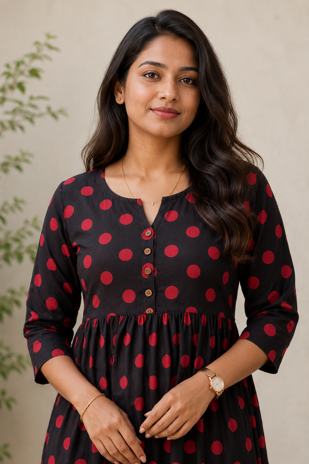 Ruby Dot Kurthi
