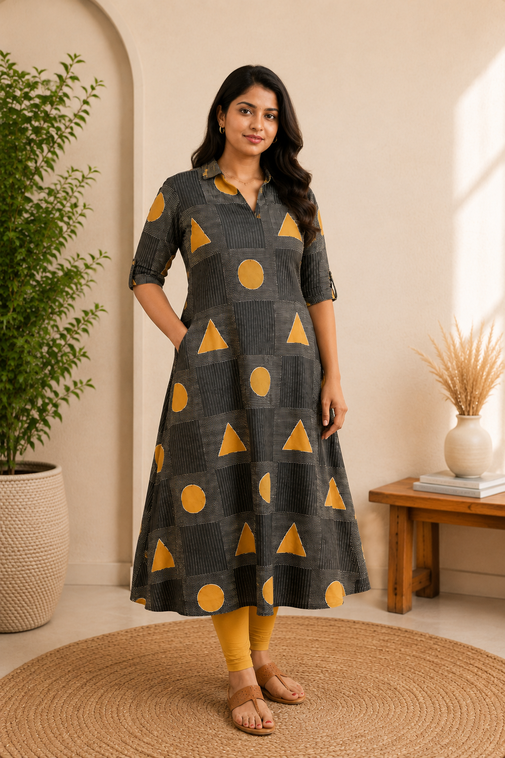 Charcoal Charm Kurta