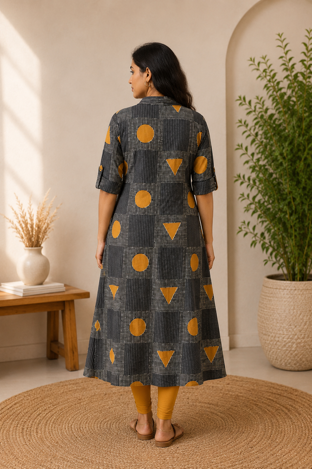Charcoal Charm Kurta
