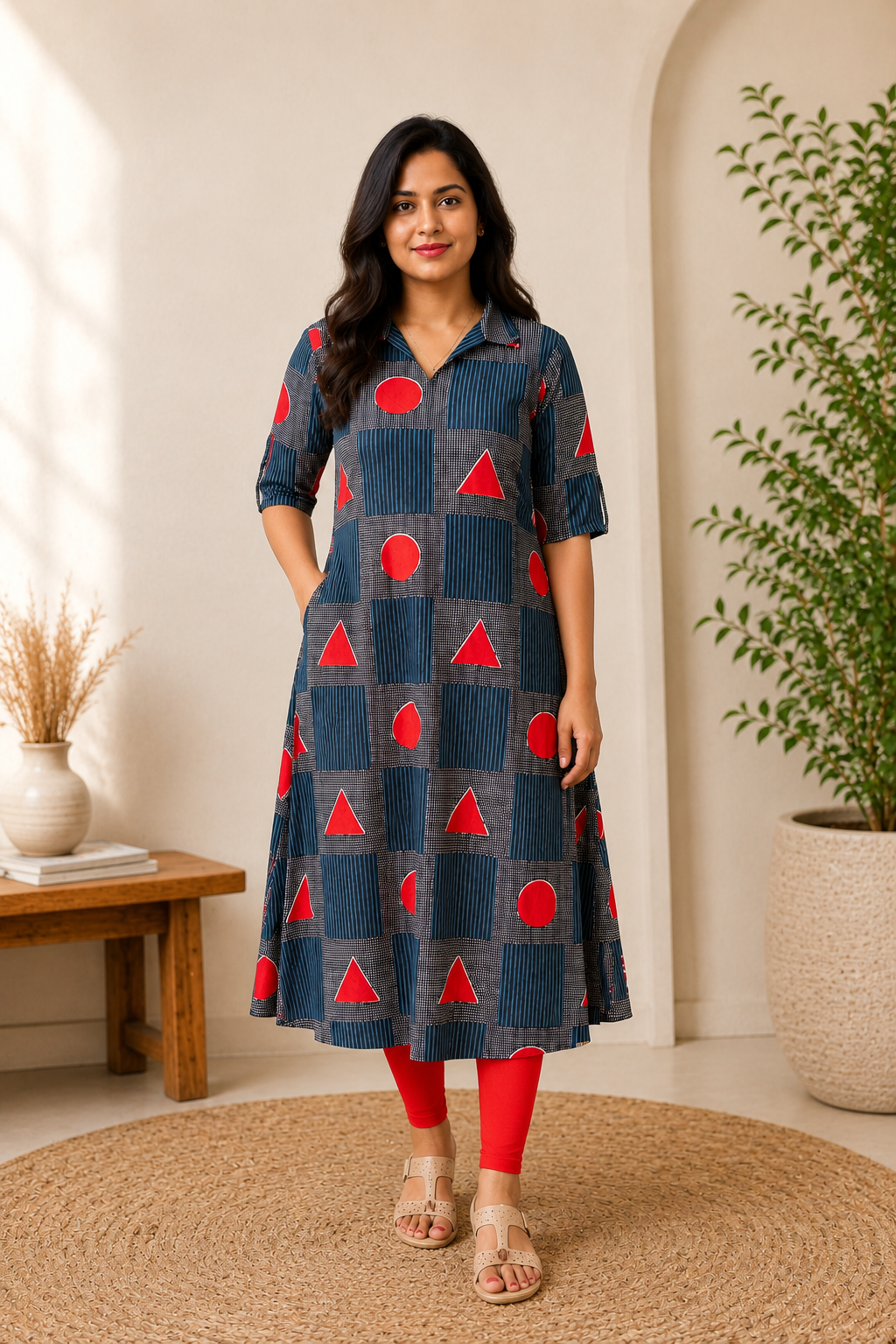 Ruby Grid Kurthi