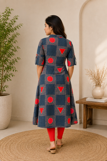 Ruby Grid Kurthi