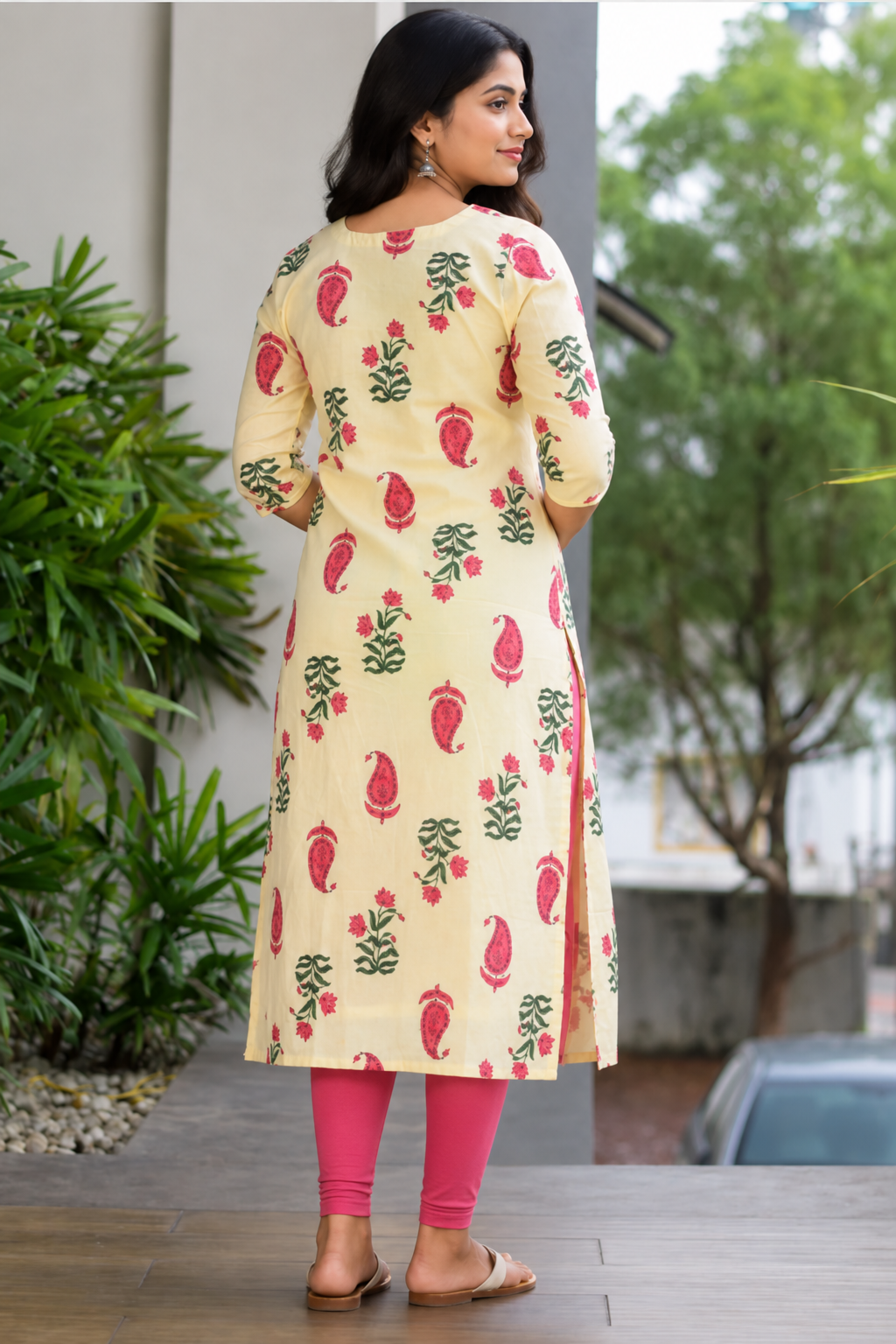 Roselle Kurta (Lining Attached)