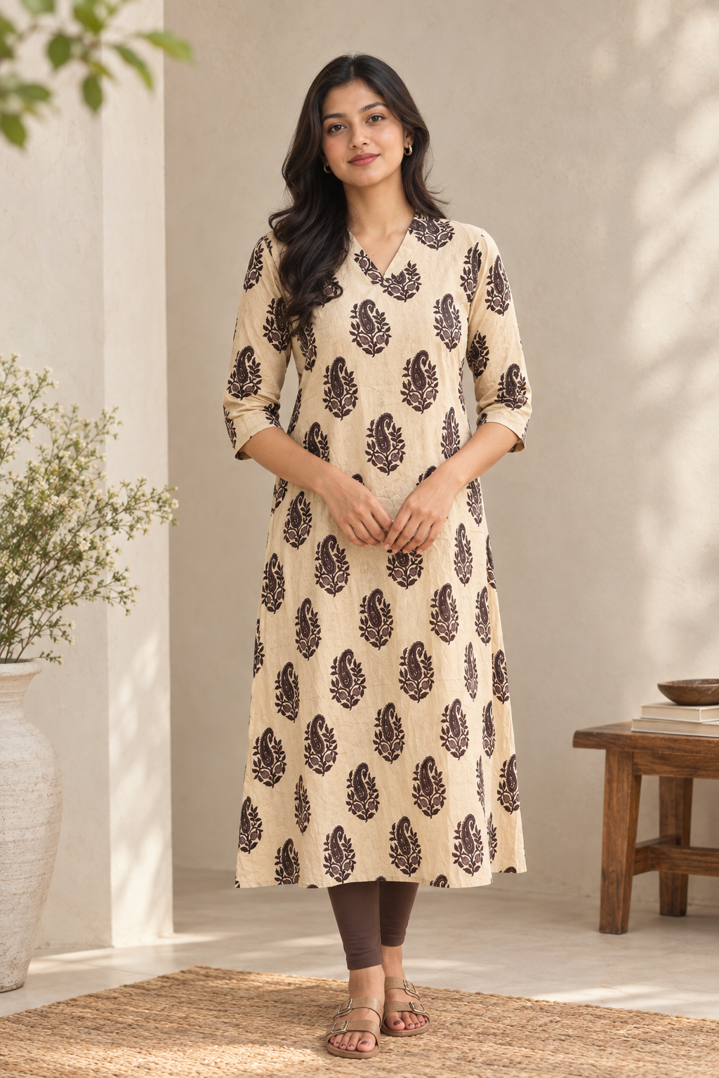 Mocha Bloom (Lining Attached)