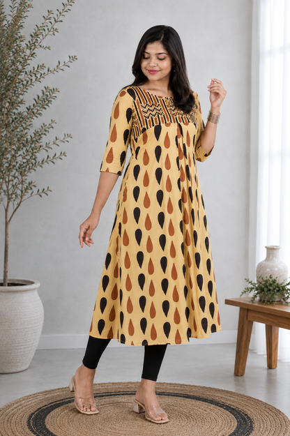 Honey Mustard Kurthi